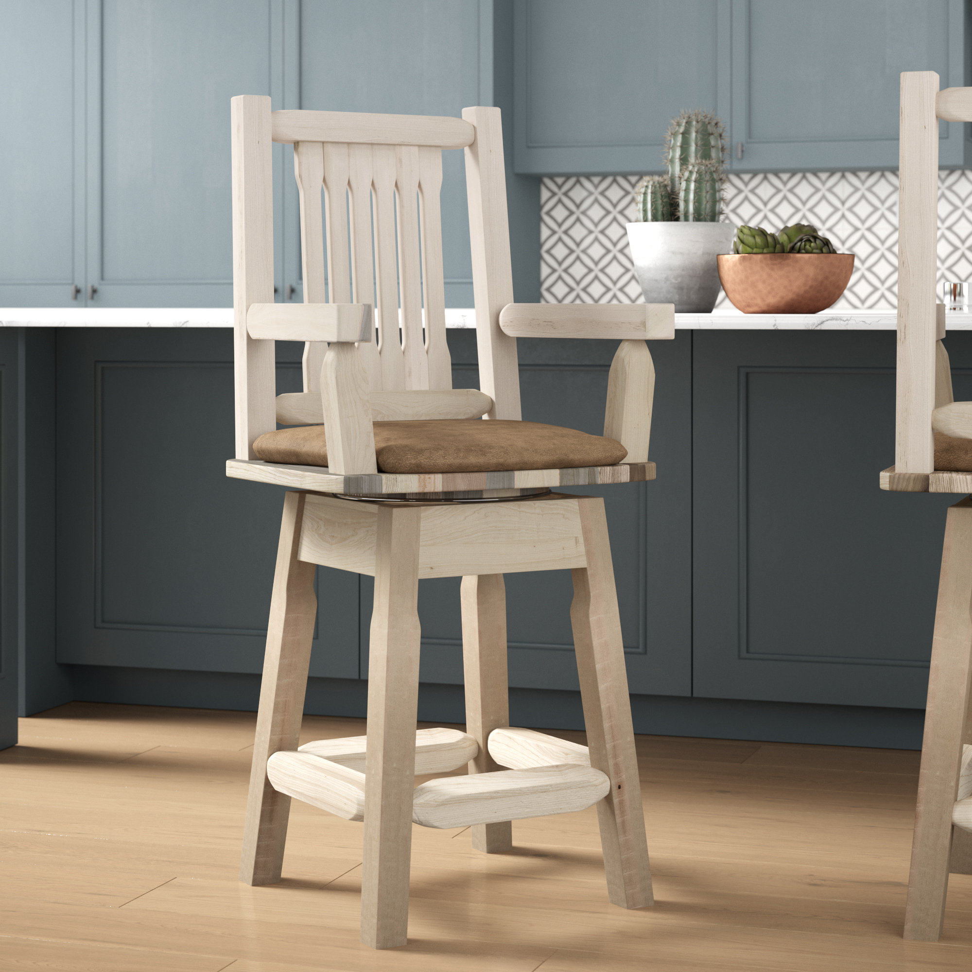 Loon Peak® Homestead Collection 24" Captain's Bar Stool | Wayfair